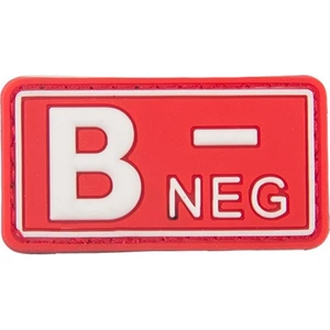 Astüm Askeri Malzeme B Rh (-) Negatif Kan Grubu Patch Arma Kırmızı Renk