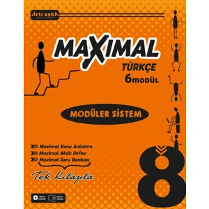 Artı Zeka Yayınları 8 Sınıf Maxımal Türkçe Modüler Sistem Seti (6 Modül)