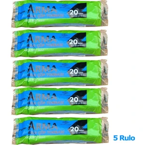 Mavi Orta Boy 55 x 60 Cm. - 30 Litre Çöp Torbası Poşeti - 20 Adetlik 5 Rulo