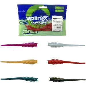 Spiinx Soft Baits Sandworm 6 cm Kokulu Silikon Yem