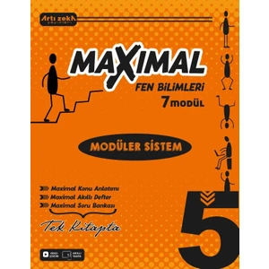 Artı Zeka Yayınları 5 Sınıf Maxımal Fen Bilimleri Modüler Sistem Seti (6 Modül)