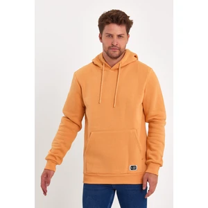 3 Iplik Şardonlu Cepli Kapşonlu Sweatshirt RD24KE055490