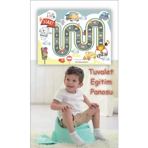 Kt Grup Eğlenceli ve Eğitici Tuvalet Eğitimi Sticker Panosu 29 x 42 cm