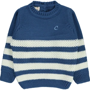 Civil Baby Erkek Bebek Kazak 6-18 Ay Mavi