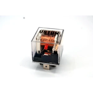 Mini Röle Şeffaf 12V 40A 5p Ledli Üstün