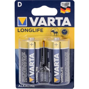 Elektrikli Ana Kucağı  Pili D Tip D Boy  Tombul Büyük Pil Alkaline  Varta Longlife 2'li Alkalin Büyük Boy Pil D  Sarı