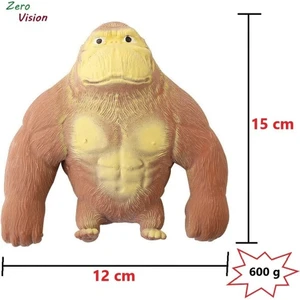 Tiktok'ta Stres Önleyici Oyuncaklar, Squishy Gorilla, Medium, 600G (Yurt Dışından)