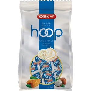 Hoop Gofret Tüm Badem Dolgulu Hindistan Cevizi Topları 250  gr