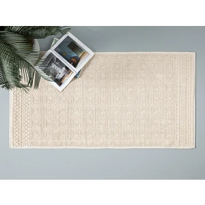 English Home Shabby Bukle Kilim 110x110 cm Krem