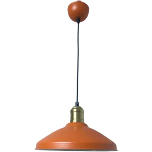 Retro Metal Rustik Dekoratif Turuncu Tekli Sarkıt Avize Çap:25 cm