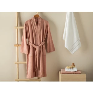 English Home Soft Pamuklu Bornoz L-Xl Açık Pembe