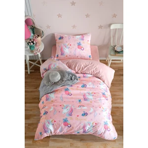 Eponj Home Kolay Ütülenir Nevresim Takımı Tek Kişilik Magical Pembe