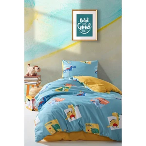 Enlora Home Kolay Ütülenir Nevresim Takımı Tek Kişilik Good Dino Yeşil