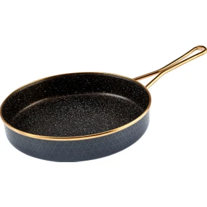 Kristal Emaye Tava Antrasit 28 cm