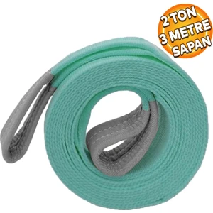 Sapan Polyester Spanzet 2 Ton 3 Metre Turkuaz Sağlam Yük Kaldırma Taşıma Indirme Halat