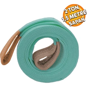 Sapan Polyester Spanzet 2 Ton 1.5 Metre Turkuaz Sağlam Yük Kaldırma Taşıma Indirme Halat