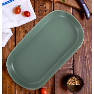 Noyan 26 cm Kayık Tabak Mat Yeşil 322 A