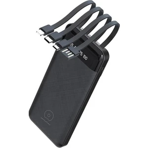 BN45 20000MAH Powerbank LED Ekranlı Type-C iPhone USB Micro USB Kablolu Tüm Uçlar