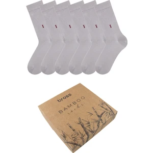 6lı Kutulu Lacivert Erkek Bambu Soket Çorap