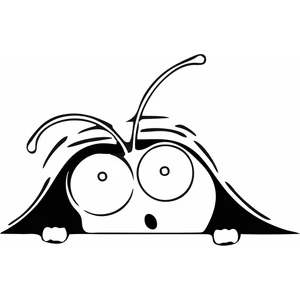 Reysa Tasarım Karınca Araba Sticker Siyah 19X12 cm