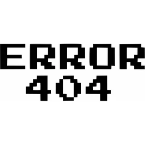 Reysa Tasarım Error 404 Araba Stickeri Siyah 16X6 cm