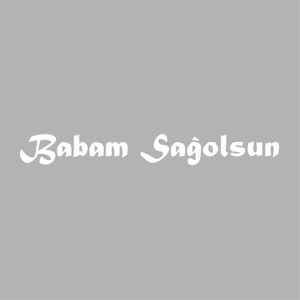 Reysa Tasarım Babam Sağolsun Araba Sticker Beyaz 18X2 cm