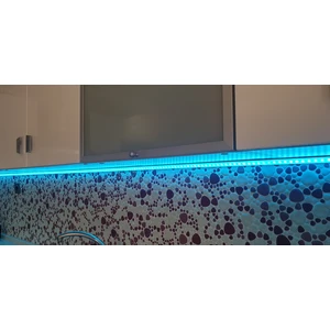 Rgb Renkli Kumandalı Mutfak Dolabı ve Tezgah Altı Köşe LED Şerit Profil Aydınlatma