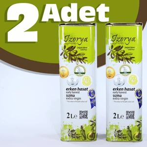 İZORYA Erken Hasat Zeytinyağı Soğuk Sıkma  2 x 2000 ml