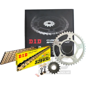 Motostart Did Honda Africa Twin Crf 1000 L Manuel ve Dct Zincir Dişli Seti Vx3 Gold 2016-2019