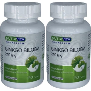 Nutrivita Nutrition Ginkgo Biloba 240 mg 2 x 150 Tablet