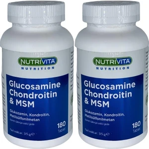 Nutrivita Nutrition Glucosamine Chondroitin Msm 2 x 180 Tablet Glukozamin Kondroitin