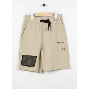 Lastikli Bel Standart Bej Erkek Çocuk Şort AGEMON BOY