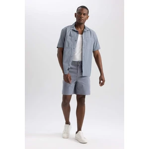 Loose Fit Gabardin Bermuda Şort B0904AX23HS