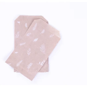 Yaprak desenli kese kağıdı, kraft  11x20 - 100 adet