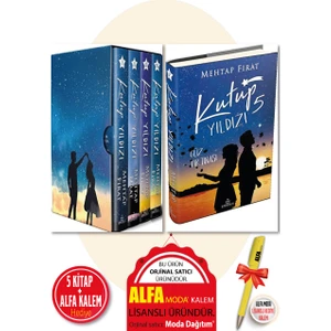 Kutup Yıldızı Serisi 1-2-3-4-5 (Mehtap Fırat) 5 Kitap + Moda Lisanslı Kalem Hediye - Ephesus