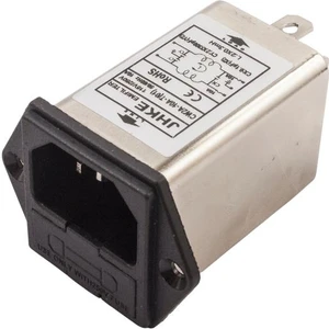 Emı Filtre 10A Erkek Power Soketi - Sigorta Yuvalı