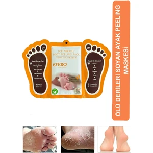 Soft Miracle Foot Peeling Pack - Ayak Soyucu Çorap Ölü Derileri Soyan Ayak Çorabı Peeling Maskesi Eferoayakmaske