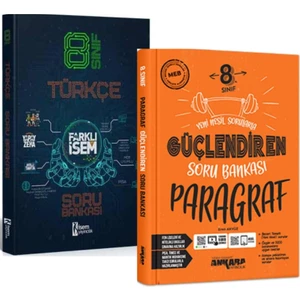 İSEM Yayıncılık 8. Sınıf Türkçe Soru Bankası ve Ankara 8. Sınıf Paragraf Soru Bankası