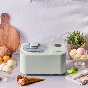 2 In 1 Karıştırıcılı, Donduruculu Dondurma Yapma Makinesi 1,2 Lt Lime