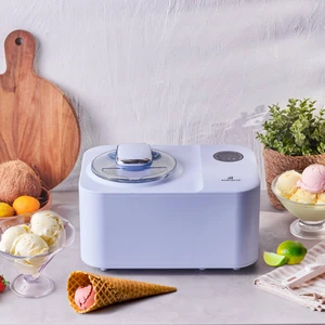 2 In 1 Karıştırıcılı, Donduruculu Dondurma Yapma Makinesi 1,2 Lt Ice Blue