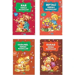 Kokulu Masallar Seti Yeni Kapak 4 Kitap (Şeftali Kokulu- Nar Kokulu-Karamel -Kakao Kokulu)