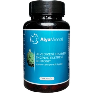 Alya Mineral Devedikeni ve Enginar Ekstresi & Bentonit Içeren Takviye Edici Gıda 30 Kapsül