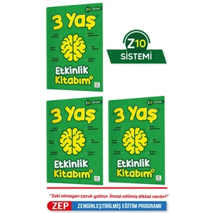 Yükselen Zeka 3 Yaş Etkinlik Kitabım Seti (Z10 Sistemi)