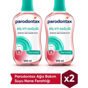 Nane Ferahlığı Ağız Bakım Suyu 500 ml x 2 – Uzun Süre Ferah Nefes ve Plak Oluşumuna Karşı Koruma