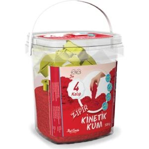 Castle Zıpır Kinetik Kum Kırmızı 500Gr Kova Zkg-500-205