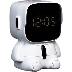 Ruyı Robot Çalar Saat Öğrenciler Usb Şarj Edilebilir Elektronik Saat Çocuk Zamanlayıcı (Yurt Dışından)