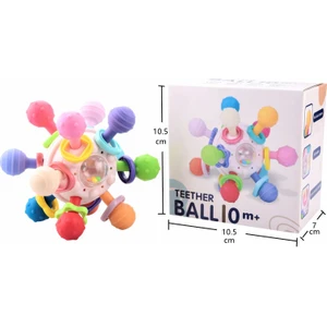Ruyı Bebek Parmak Topu Çıngıraklar Oyuncaklar Atomik Top Dönen Diş Çıkarma Diş Çıkarma Yumuşak Kauçuk Top (Yurt Dışından)