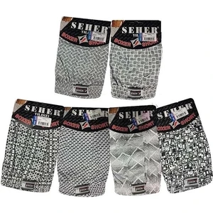 Abani Classic 6 Adet Desenli Seher Erkek Düğmeli Boxer 0009
