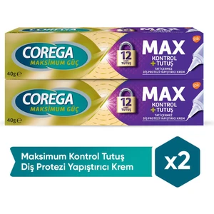 Maksimum Kontrol Protez Yapıştırıcı Krem 40 gr x 2'li Paket