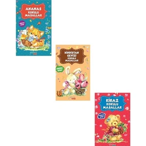 Kokulu Masallar Seti Yeni Kapak 3 Kitap (Ananas Kokulu-Hindistan Kokulu-Kiraz Kokulu)